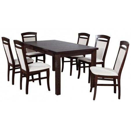 Stół rozkładany z 6 krzesłami Tolek do jadalni i salonu - Anmil Meble