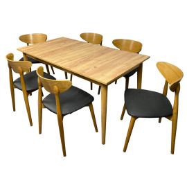 Stół rozkładany z 6 krzesłami Luis do jadalni