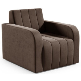 Fotel tapicerowany Milo brązowy do salonu i biura - Anmil Meble