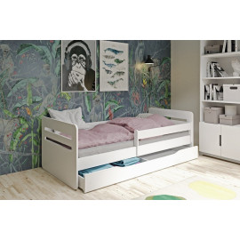 Zestaw mebli dziecięcych z łóżkiem 180x80 TOMI biały - łóżko